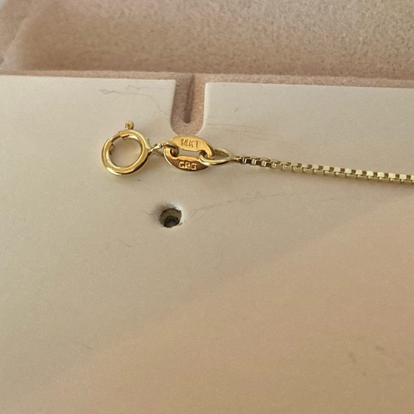 NWT 14k Gold Box Chain Bracelet, 6.75 in - Picture 6 of 6